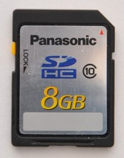 Panasonic 8gb sdhc - sdhc, classe