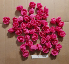 F2 - LOTTO N. 50  FIORI ROSA IN FOAM PER BOMBONIERE DECORAZIONI CM. 3 FUXIA