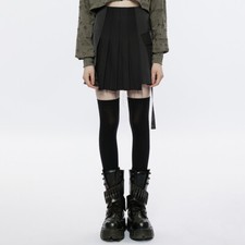 Mini gonna a pieghe Punk Rave