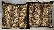 COPPIA CUSCINI IN OCELOT E