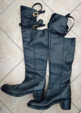 Gucci stivale pelle nera - stivale, in