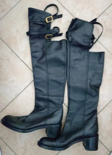 Gucci stivale pelle nera - stivale,