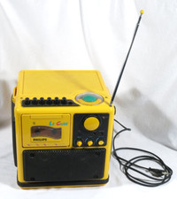PRL) PHILIPS LE CUBE D 8080 02 STEREO RADIO CASSETTE RECORDER 220V 50/60HZ 22W