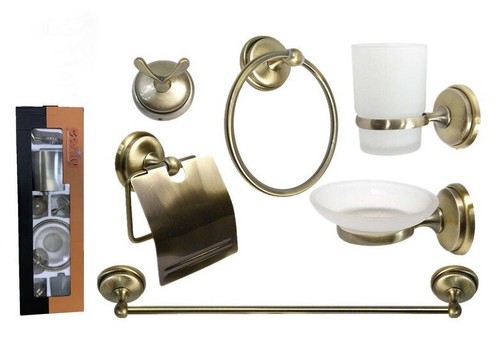 Bagno accessori ottone - x, 6