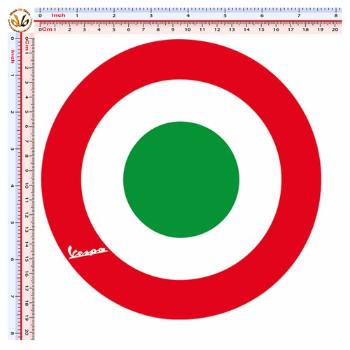 Bandiera italia tondo adesivi - tondo,