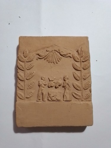Icona natività terracotta - icona,