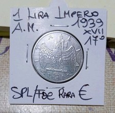 1 Lira Impero 1939 XVII(17)