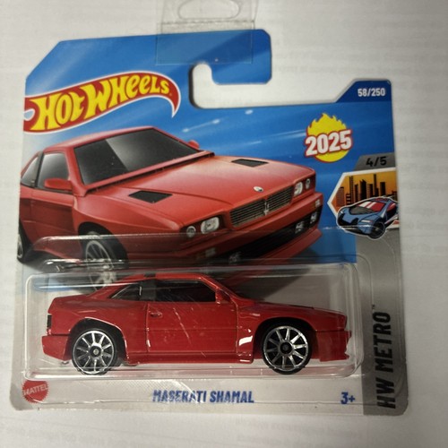Maserati shamal hotwheels hot - maserati,