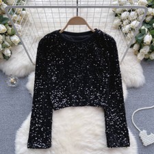 Camicia donna paillettes