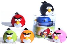 LETTORE MP3 ANGRY BIRD VARI COLORI MUSICA MICRO SD TF MINI USB CON CUFFIE