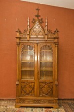 O-74 Vecchio Antico Originale Neogotischer Libreria Metà 19.Jhd