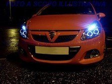 NOVITA' FARI ANGEL EYES CROMO O NERI A LED OPEL CORSA D DAL 07/2006 -- 01/2011