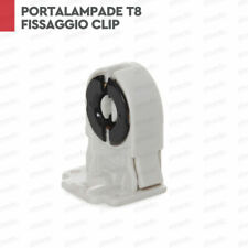 Portalampade T8 T10  Attacco Adattatori Lampada Per Tubi Neon / Led test 2PZ**
