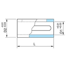 Boccola riduzione albero motore elettrico per accoppiamento riduttore di giri