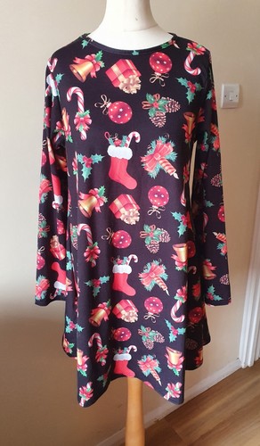 Vestito donna corto natalizio