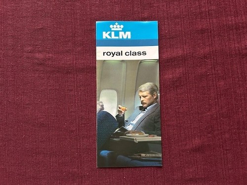 Brochure depliant klm - depliant, royal