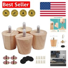 Set 4 Gambe per Mobili Rotonde