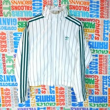 Giacca a vento Adidas K Way taglia donna S bianco verde gessato DU9925