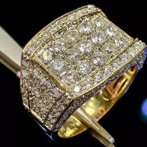 Anello uomo placcato oro