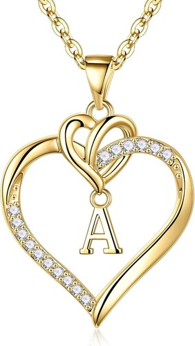 Collana cuore iniziale per - collana,