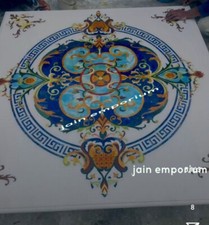 Tavolo 27" marmo bianco caffè