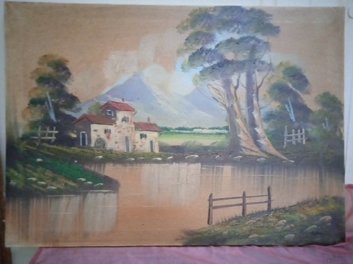 Quadro paesaggio dipinto - quadro,