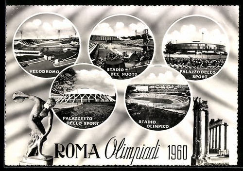 Cartolina roma olimpiadi - cartolina,