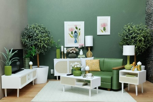 Set tavolo bianco rattan - 🪴set,