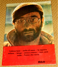 LUCIO  DALLA    LIBRETTO SPARTITO  CON FOTO E 9 CANZONI