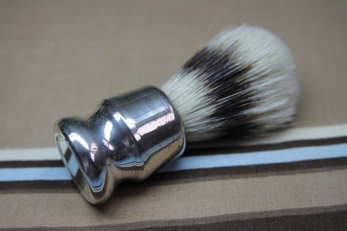 Pennello barba in argento - barba,