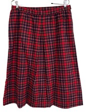 Gonna plissettata tartan a