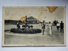 FREGENE Fiumicino Roma animata Piazza XXIV Maggio vecchia cartolina