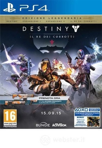 Destiny dei corrotti ps4 - il,