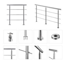 Ringhiera Balaustra Corrimano in acciaio inox spazzolato per interni ed esterni