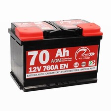Batteria Auto AGM Start&stop Speed 70Ah 760A 12V L3