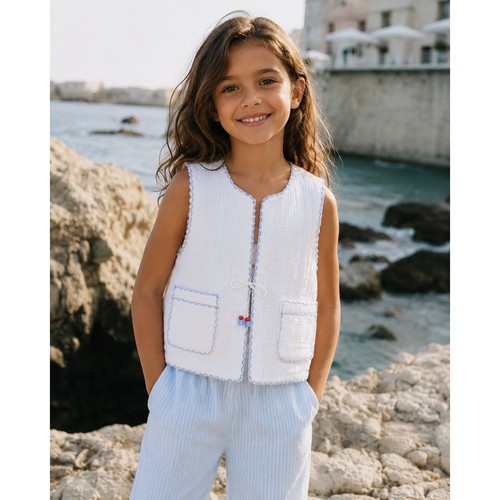 Gilet zara bambina bianco - gilet,