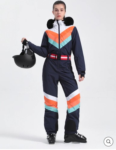 Tuta neve donna blu navy - da,