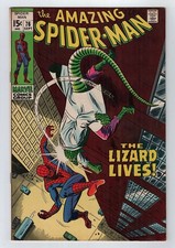 Marvel 1969 AMAZING SPIDER-MAN n. 76 vs. LIZARD FN 6.0+ Torcia Umana e App Gwen.