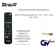 BRAVO TECHNO 3 TELECOMANDO UNIVERSALE PROGRAMMABILE IR WIRELESS DTT,DVD