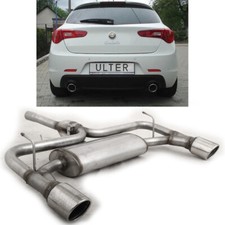 Silenziatore duplex Ulter acciaio inox 1x100 mm Alfa Romeo Giulietta