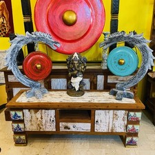 Mobile tv in Teak tavolino