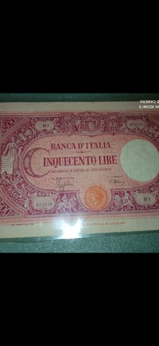 Banconota 500 lire 1942 - banconota,