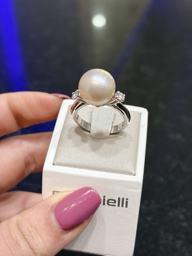 Anello oro 18kt perla - oro,