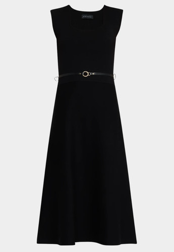 Abito maglione midi scollo - , a