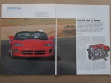 # ARTICOLO CHRYSLER DODGE VIPER RT/10 - LANCIA THEMA  - 1992 VEDI ALTRI 