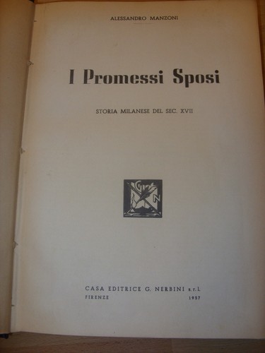 Promessi sposi a - i, di