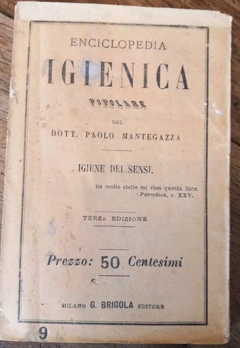 Libro igiene dei sensi 1874 - igiene,
