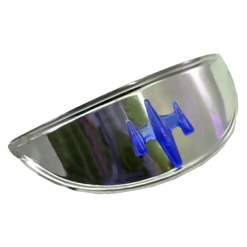 Visiera inox per faro moto - moto, con
