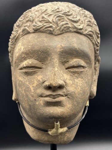 Antica scultura testa - , di