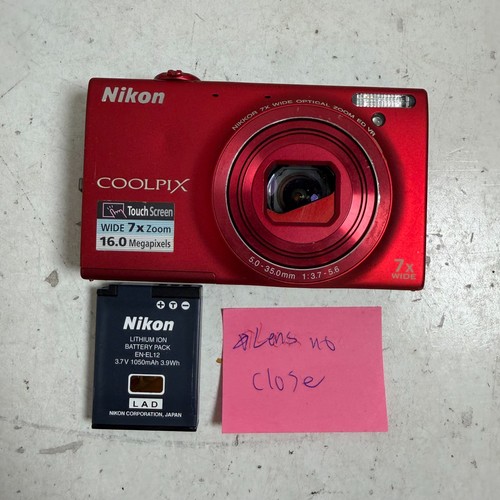 Nikon coolpix s6100 - rosso, 16,0